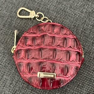 Brahmin Key Chain Wallet Red